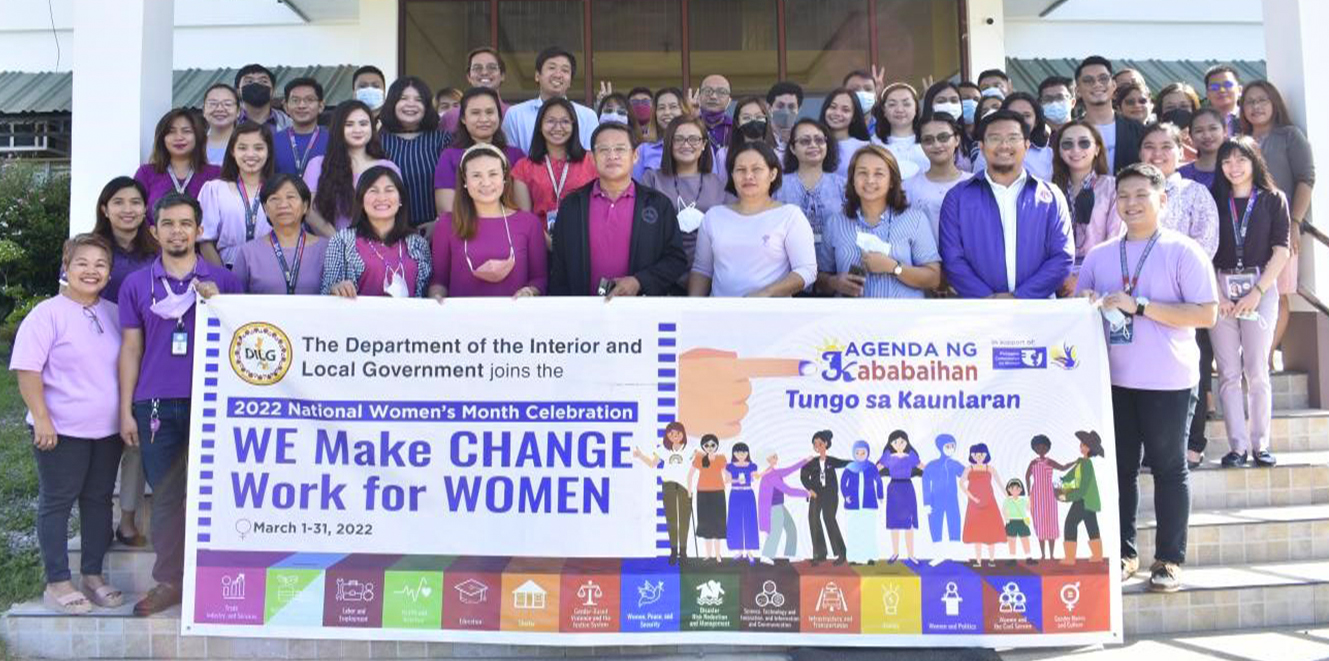 DILG Region Office 02 employees and personnel, led by Assistant Regional Director Elpidio A. Durwin, during the culminating program celebrating Women’s month.
