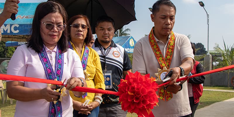 Ceremonial ribbon cutting of the completed FY 2022 SGLG-IF Aurora Eco-Tourism Park
