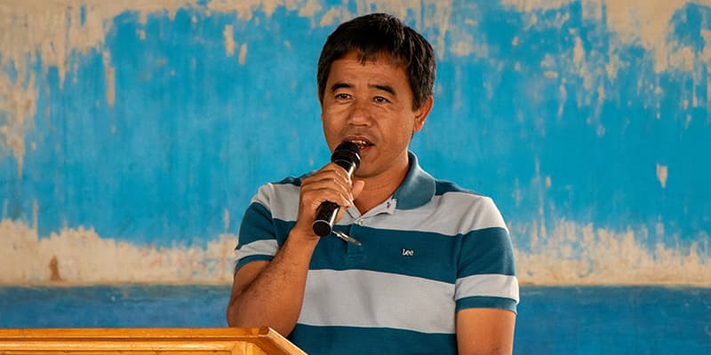 Maguling narrated the hardships of Taliktik residents before the completion of the upgraded Taliktik-Dallao Road.