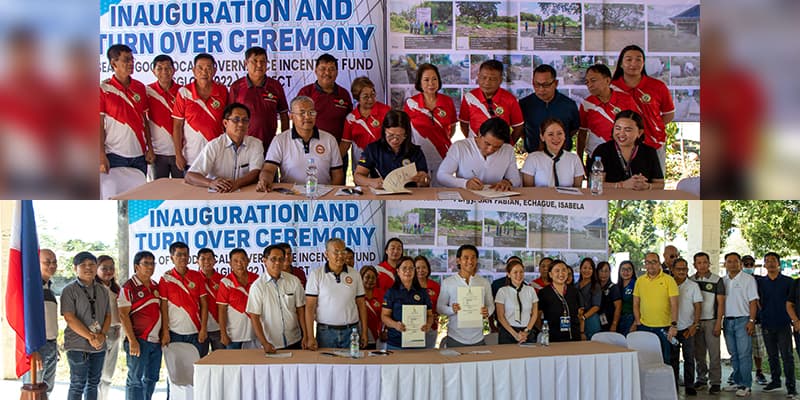 Signing and display of the Certificate of Turnover and Acceptance of the completed FY 2022 Construction of Drainage System in Brgy. San Fabian, Echague, Isabela.