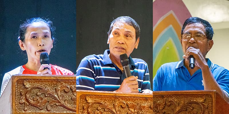 Some of the beneficiary of the completed projects shared their testimonials during the event.