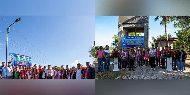 Solar LED Street lights installed along the streets of Cabacatan West