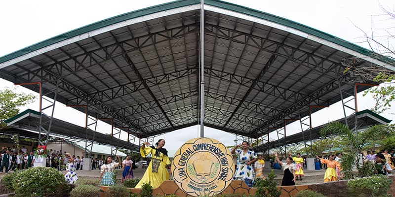 Learners of LGCHS warmly welcomed the LGU officials and functionaries and representatives from the Department through a dance number.