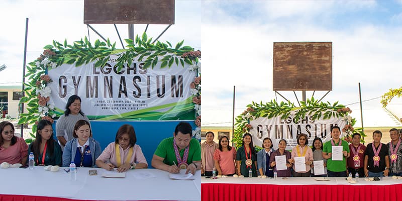 Mayor Tio and PD Toribio signs the Certificate of Turnover and Acceptance of the completed SGLG-IF project.