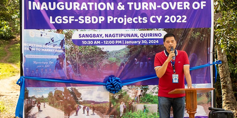 Mayor Lim urged the residents and barangay officials to help him make Nagtipunan a model LGU for Quirino.