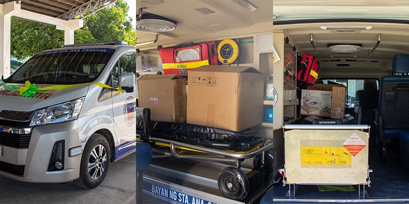 The newly purchased ambulance will help deliver immediate medical services to the 32,000 constituents of Santa Ana, Cagayan.