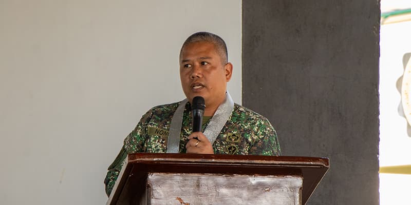 LtCol Nono of the Philippine Marine Corps emphasized the singular goal of empowering and sustaining communities through initiatives such as the SBDP.